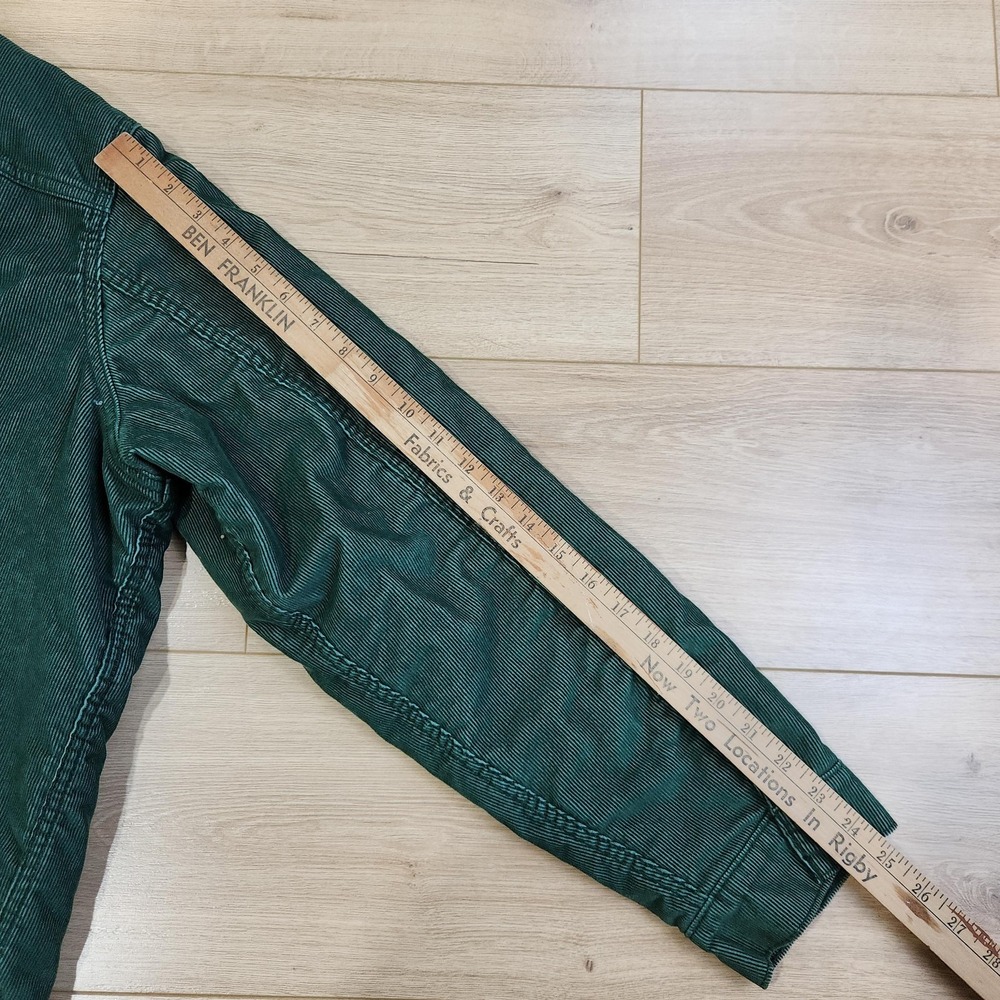 Levis Jacket Mens XL Green Corduroy Sherpa Lined Bomber Insulated Workwear - Picture 7 of 8